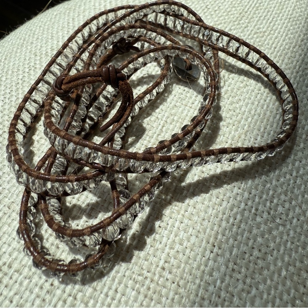 Chan Luu Elegant Brown Beaded Wrap Bracelet - Picture 7 of 16